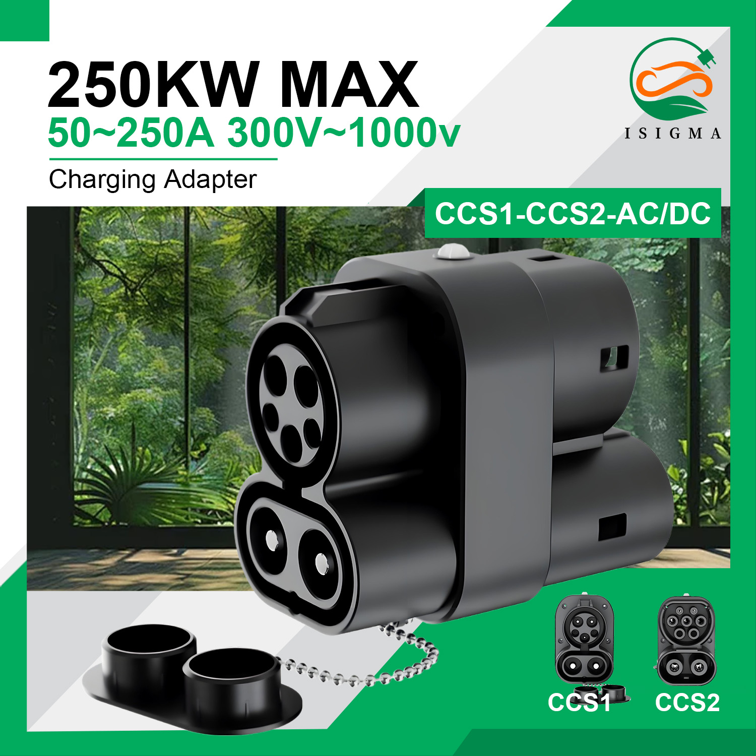 Ccs2 To Ccs1 Fast Charge Adapter 250Kw - Adapter ładowarki CCS1 do CCS2, 250