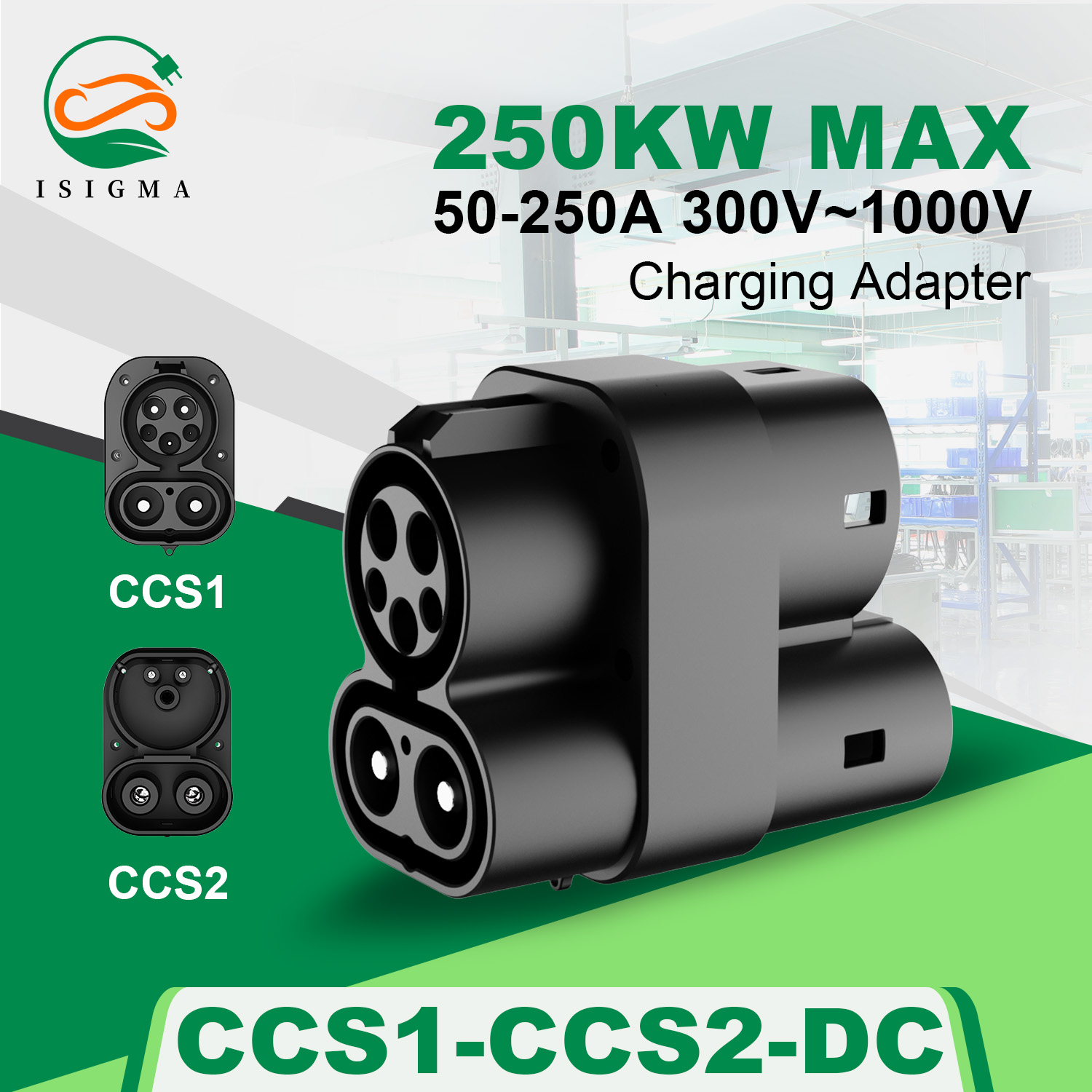 Ccs2 To Ccs1 Fast Charge Adapter 250Kw - Adapter CCS1 do CCS2, przekształcający prąd