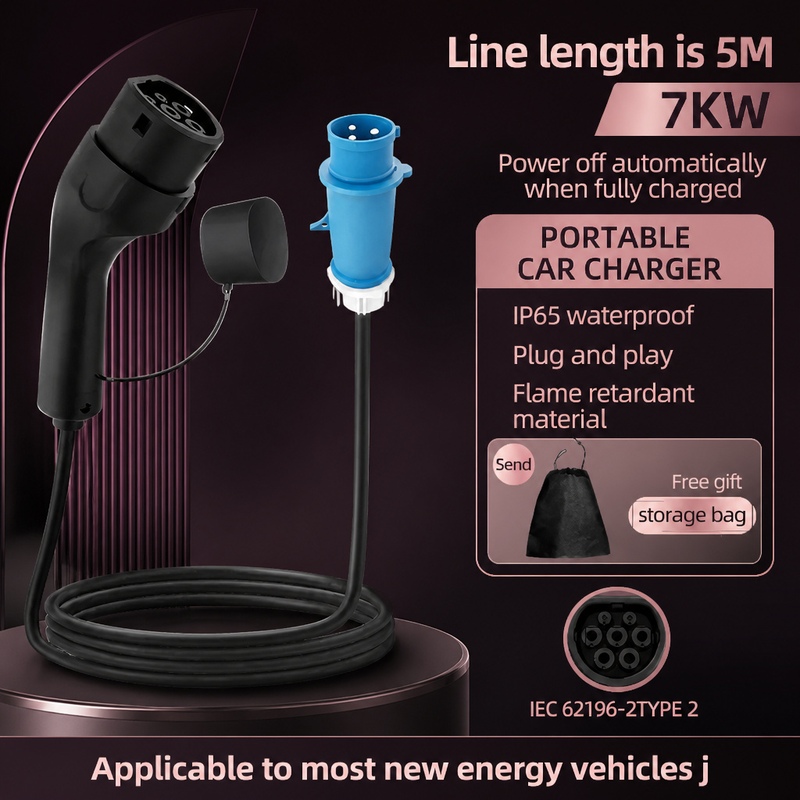 Przenośna ładowarka do pojazdó – Portable Ev Charger 32A Type 2 Cee Plug recenzja i cena